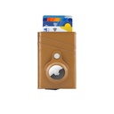 TROMSI - PU Card Holder with Air Tag - Tan