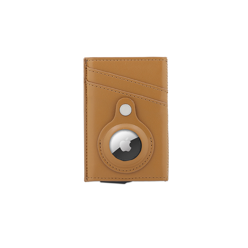 TROMSI - PU Card Holder with Air Tag - Tan