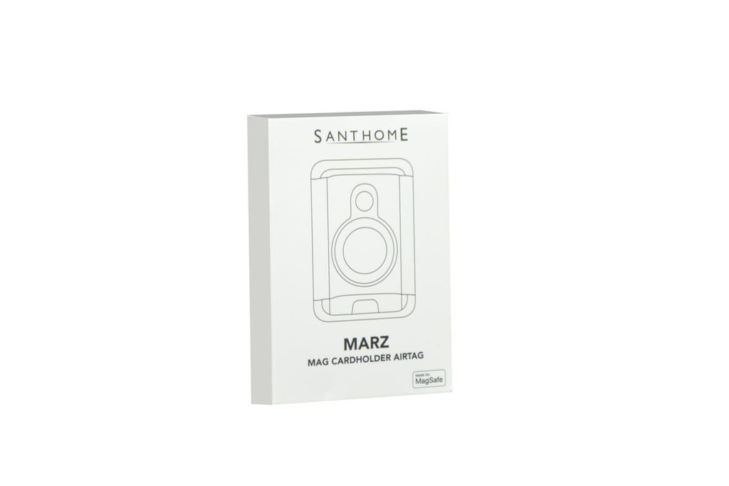 MARZ - Santhome® Magnetic Phone Cardholder with Santhome Tag Pocket - Black