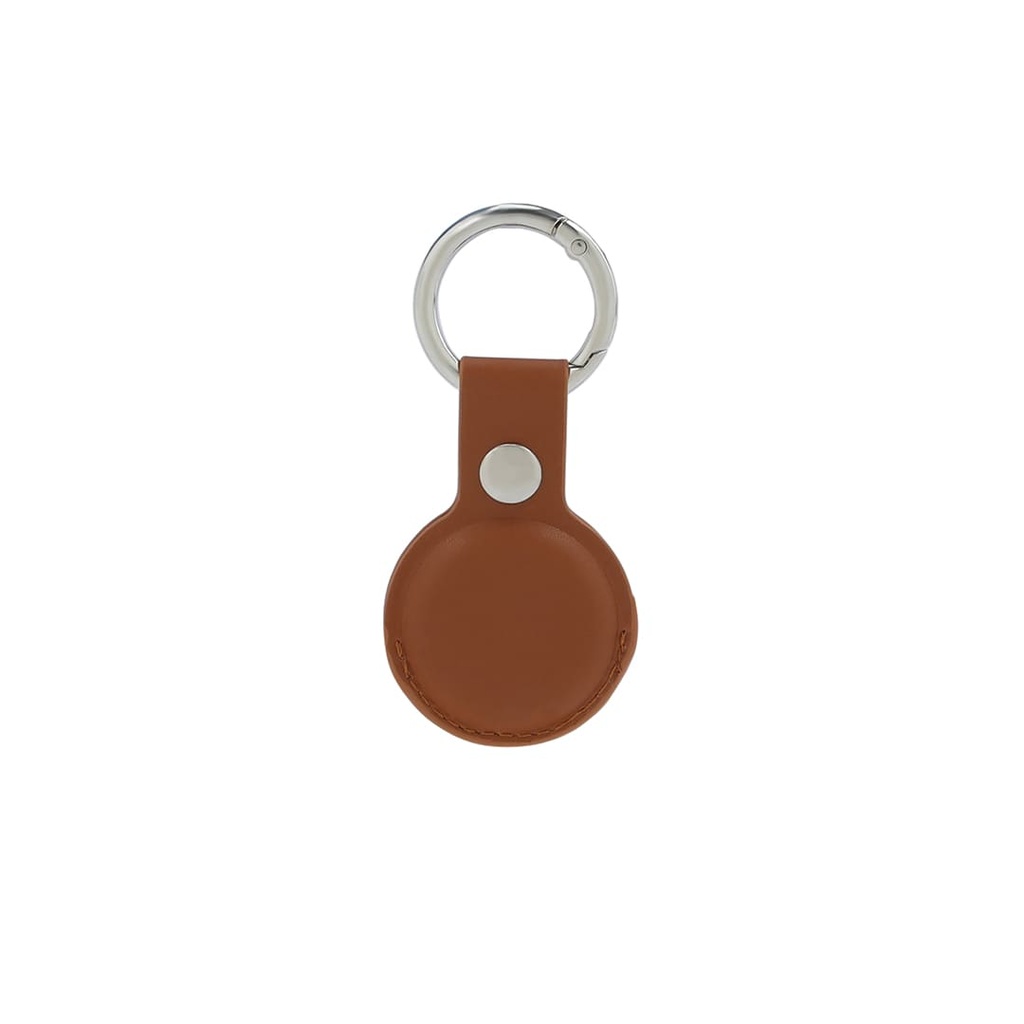 LEEVI - Santhome® PU Keychain with Santhome Tag pocket - Tan