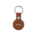 LEEVI - Santhome® PU Keychain with Santhome Tag pocket - Tan