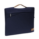 SALCEA - Santhome® 15" Laptop Sleeve - Navy Blue/Tan