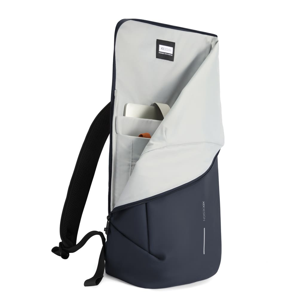  Urban Water Resistant Flap-top Backpack - Navy