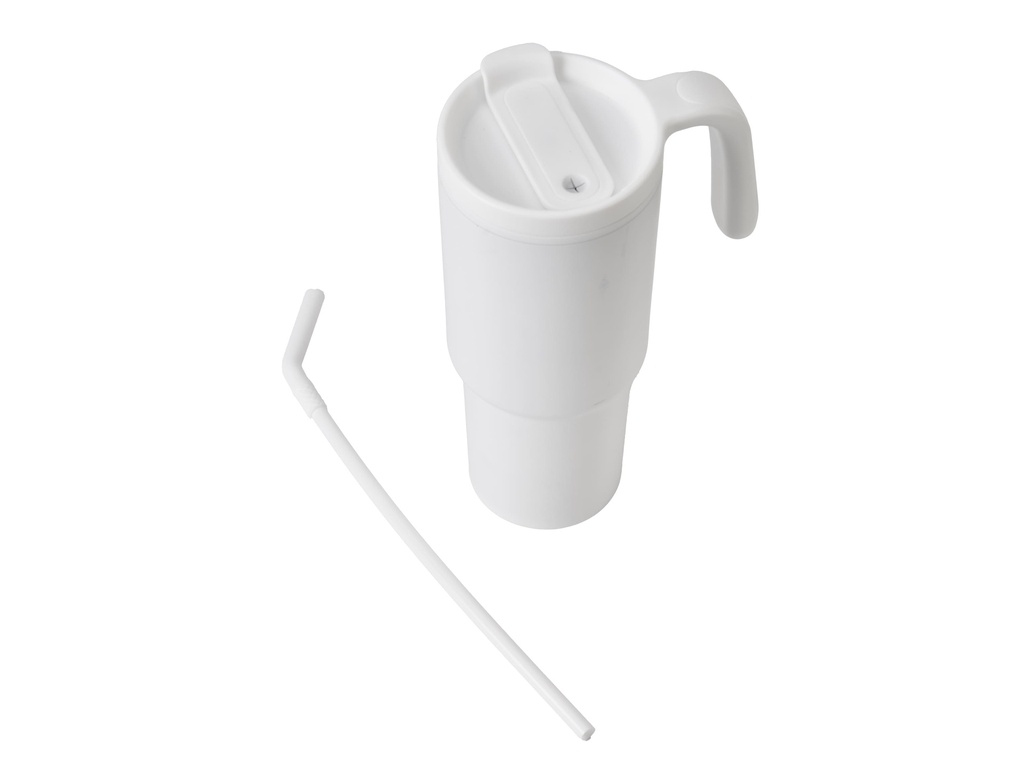 FORZA 360 - Hans Larsen Recycled Stainless Steel/PP Tumbler with 360 Branding - White