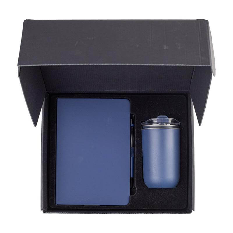 HEVIZ - Giftology Set of Tumbler, A5 Notebook and Pen - Navy Blue