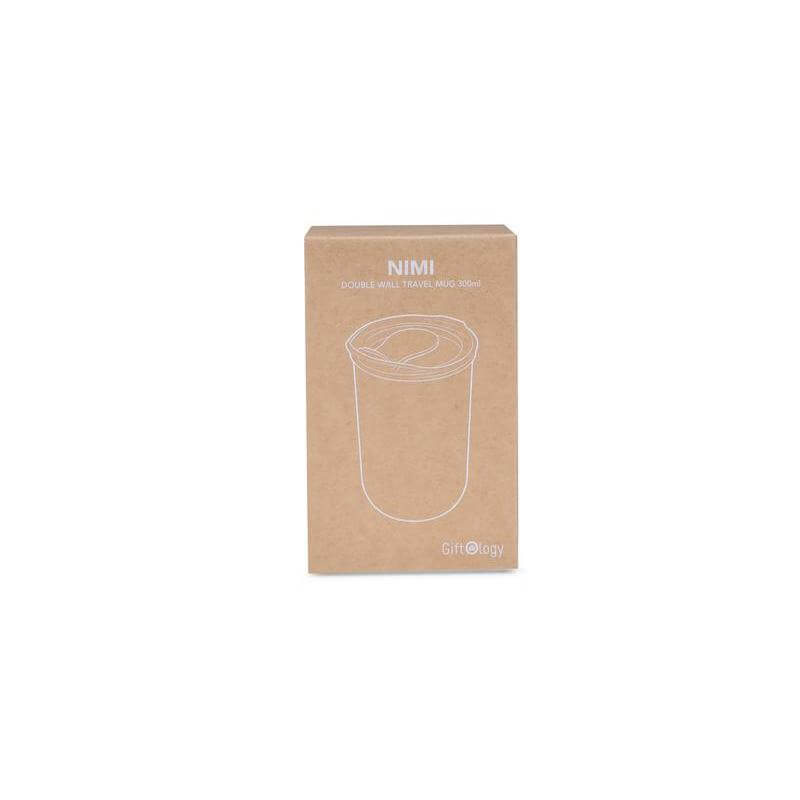 NIMI - Giftology Double Wall Travel Mug 300ml - Grey