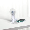 ZEPHYR - @memorii 4-in-1 Fan Powerbank, Safety Alarm & Torch - White