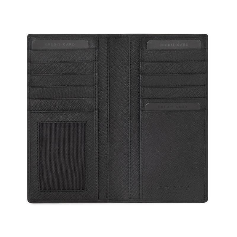 CROSS Soft Grain Leather 12CC Longcoat Wallet - Black
