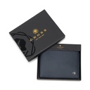 CROSS Soft Grain Leather Two-Tone 8CC Bifold Wallet - Blue/Mocha