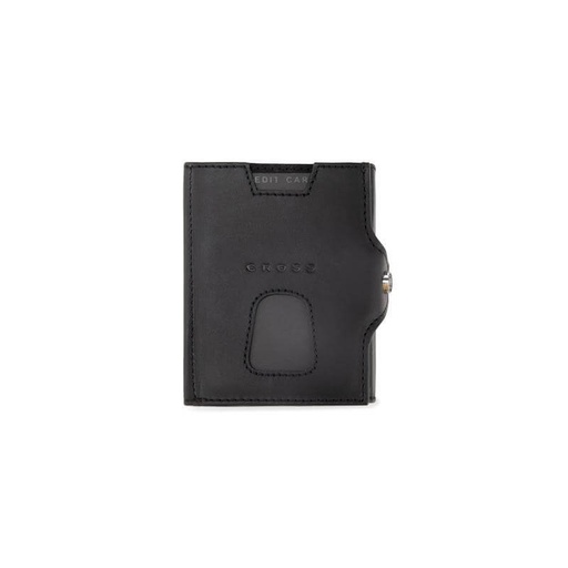 CROSS Soft Grain Leather 6CC Trifold Compact Wallet - Black