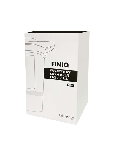 FINIQ - Giftology Protein Shaker Water Bottle with Cup - Black