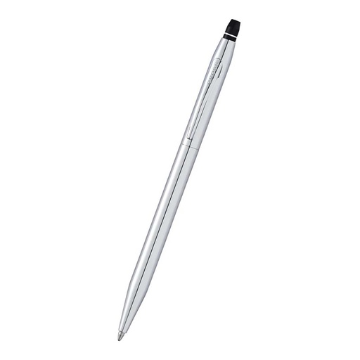 Cross Click™ Chrome Ballpoint Pen with Classic White Journal Gift Set