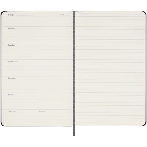 Moleskine Undated 12 Month Weekly Planner - Hard Cover - Large