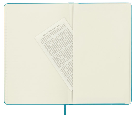 Moleskine Classic Large Ruled Hard Cover Notebook - Reef Blue