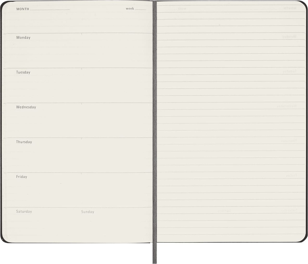 Moleskine Undated 12 Month Weekly Planner - Hard Cover - Large